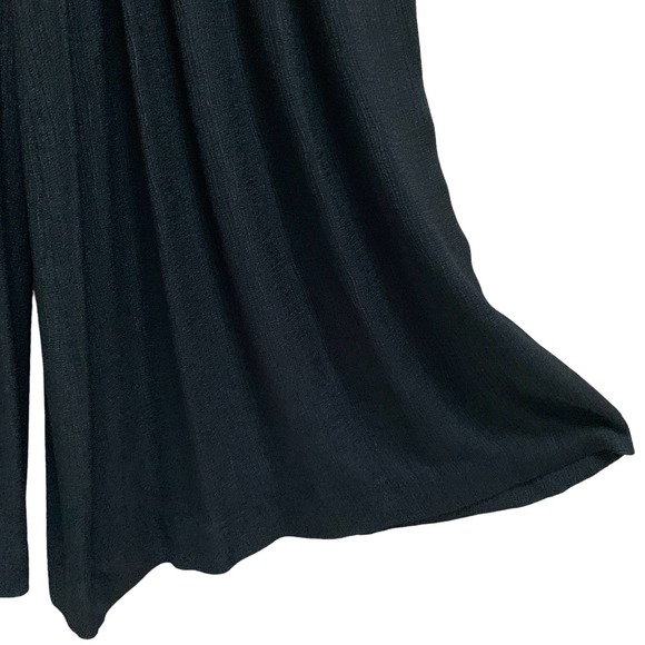 Vintage A.J. BARI Black Chiffon Bling Pilazzo Pants Size 8 - Picture 4 of 12